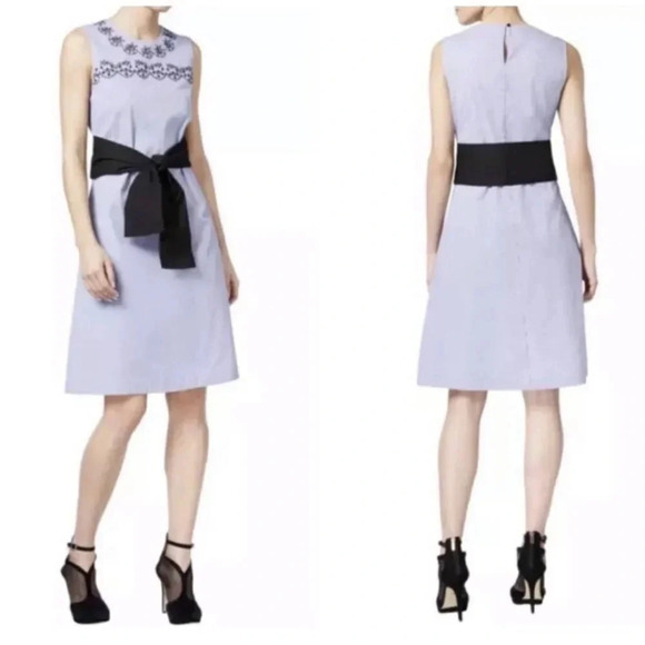 Striped embroidered dress - Picture 3 of 12